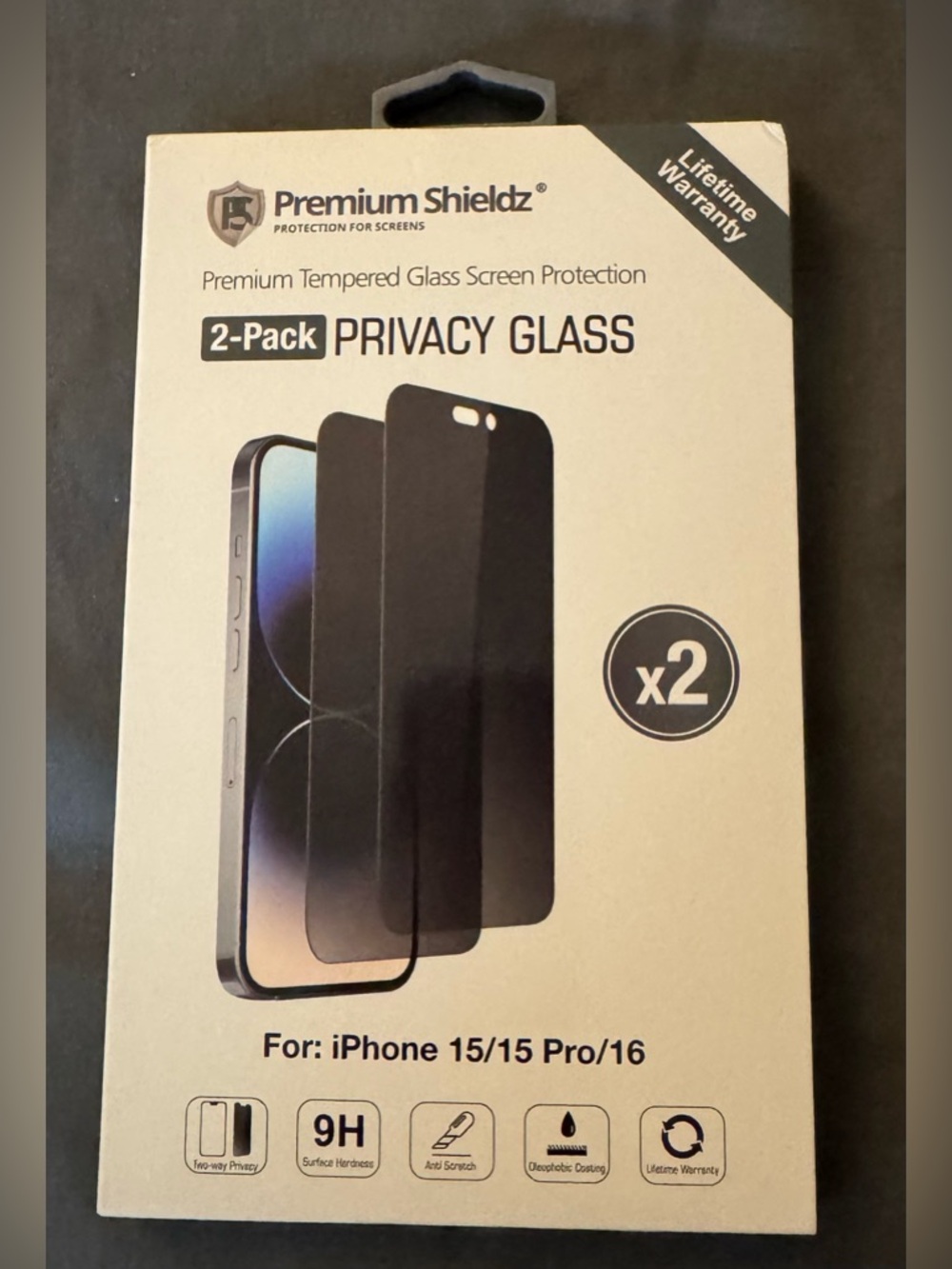 Premium Shieldz Privacy Screen Protector 2-Pack